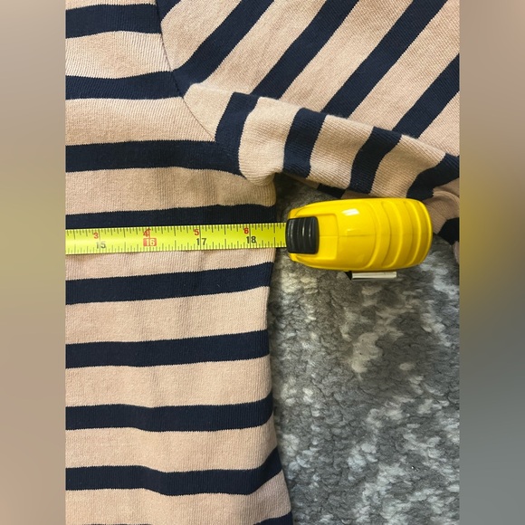 J. Crew Striped Boatneck 3/4 Length Sleeve Tee size M (D211) - Picture 7 of 7